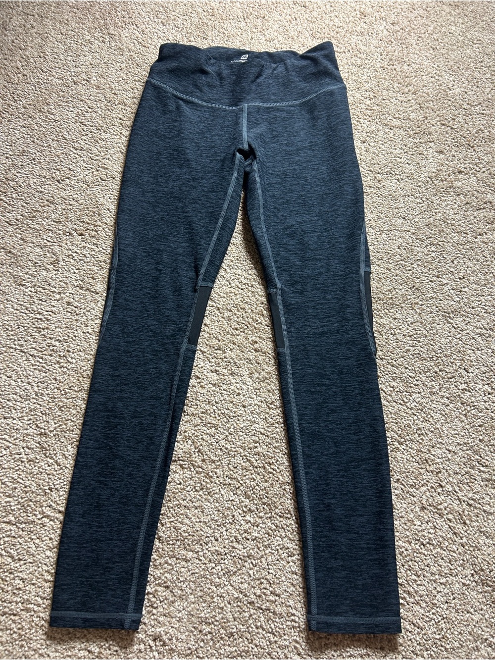 Road Runner High Rise Leggings Gray Athletic Workout Yoga Pants Size Small
